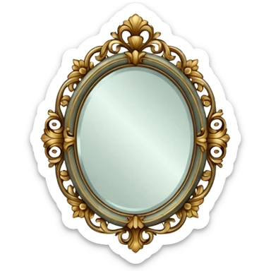 Antique Mirror sticker