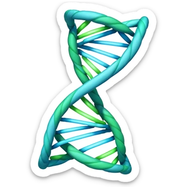 make me a DNA emoji unlike any already existing official one sticker