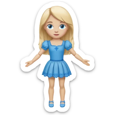 Icon for Puppet Theater: a girl puppet body sticker