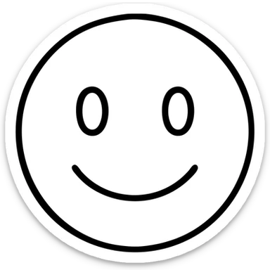 emoji, modern icon style, clean lines, simple shapes, minimal color sticker