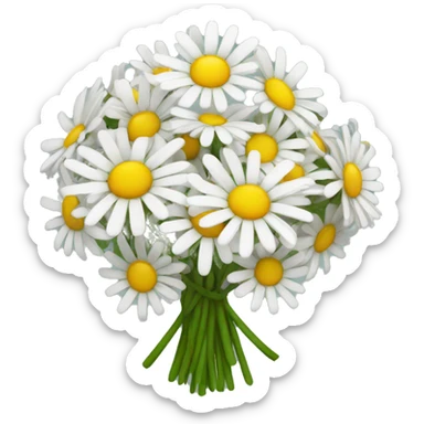 Daisy bouquet sticker