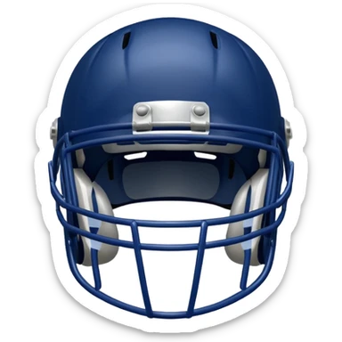 College football player helmet in Dark blue color sticker