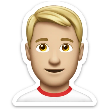 Man with England euro 96 retro shirt sticker