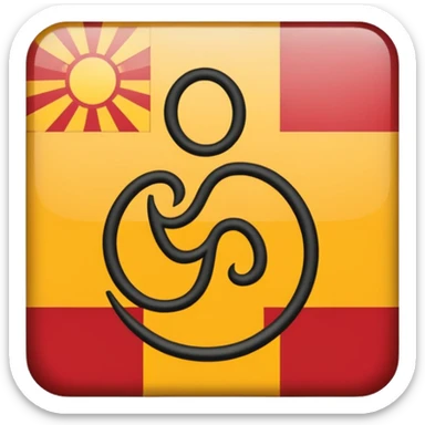 
symbol translation from Arabic to Spanish, that shows one leter or symbol from each language sticker