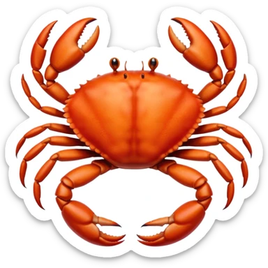 generate a emoji combine crab and human sticker