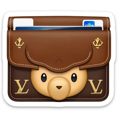 LV wallet sticker