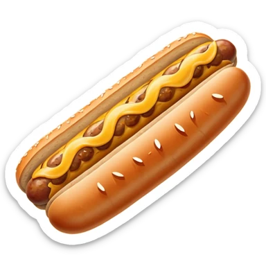 one mustard sausage  sticker
