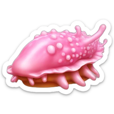 pink sea slug sticker