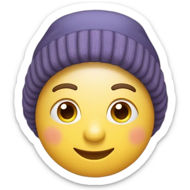 Chat norvégien avec un bonnet de Noël  sticker