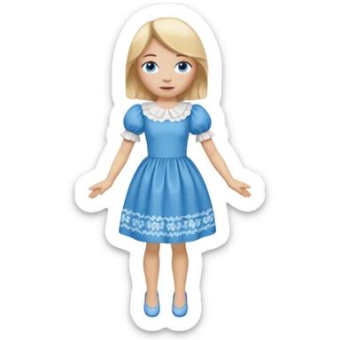 Icon for Puppet Theater: a girl puppet body sticker