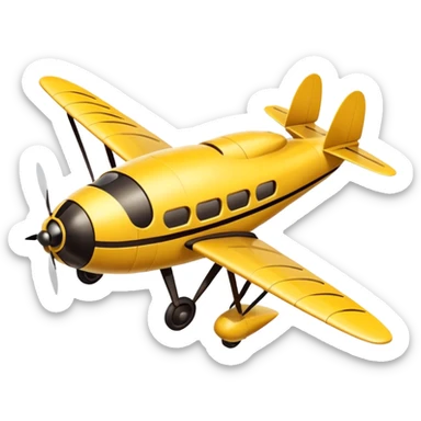 1900 earliest bumblebee flyer airliner flying for the first time observation deck for passengers long quadruple winged  sticker