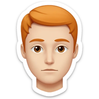 A person who has the sharpest jawline sticker