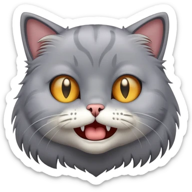 Cat that is sobbing sticker