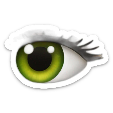 brunette Jennifer Lawrence with Green eyes sticker