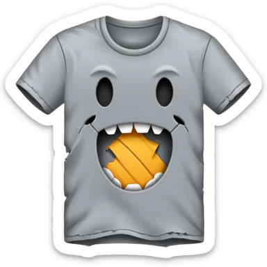 ripped tshirt sticker