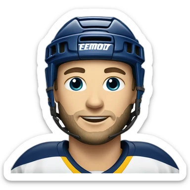 hockey field player sticker