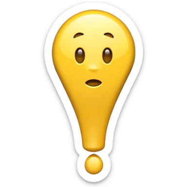 make the emoji of exclamation Mark  sticker