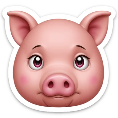 Piggy how just los a ludo match sticker