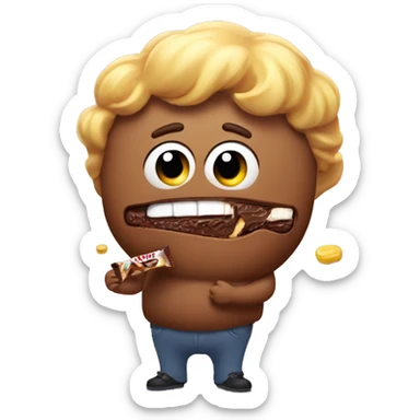 Rod Wave eating a candy bar, make him fatter sticker