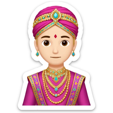 Ken wearing lehnga sticker