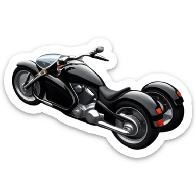 An icon showing a car and a motorcycle speeding through a winding road, with the car’s sleek silhouette blending into the curve of the road while the motorcycle zips past. The scene should capture the thrill of the ride, the freedom of the open road. transparent background. sticker