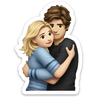 Emoji Chloe grace moretz hugging elrubiusomg sticker