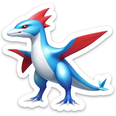 Shiny Latias-Salamence-Latios-Fakémon-hybrid-creature (full body)  sticker