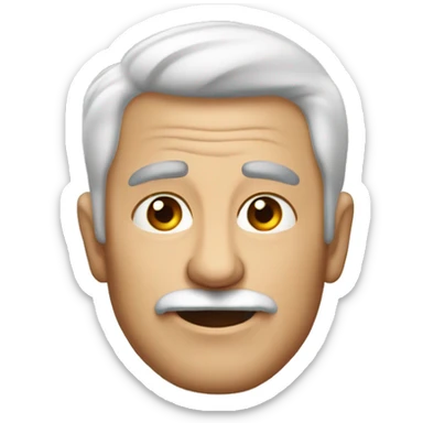 hombre de 70 años calvo y g sticker