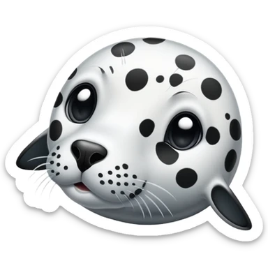 Dalmatian seal hybrid  sticker
