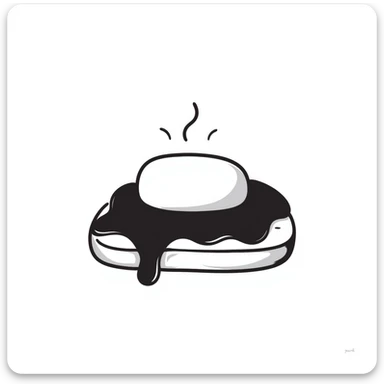 melting butter pat on toast sticker