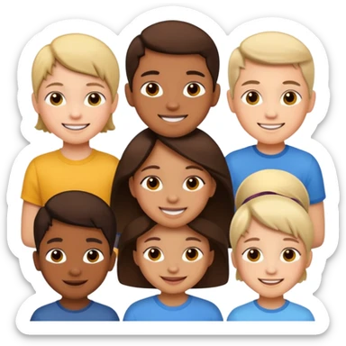 thinking children sticker