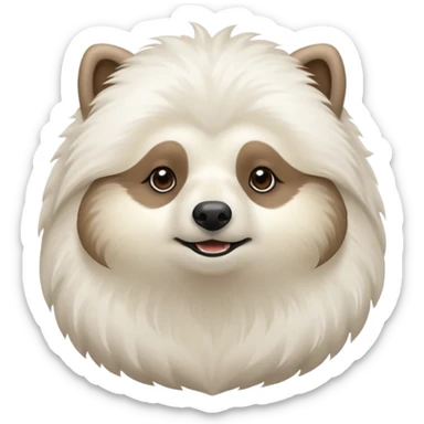 A un samoyedo con una mezcla de un perezoso?  sticker