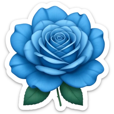 Una rosa azul sticker