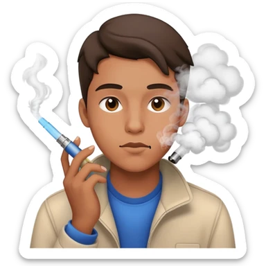 student vaping sticker