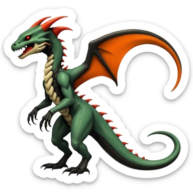  Venom-Marowak-Salandit-Xenomorph-hybrid-fantasy-creature (full body) sticker