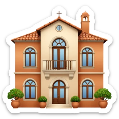 Mediterranean house sticker