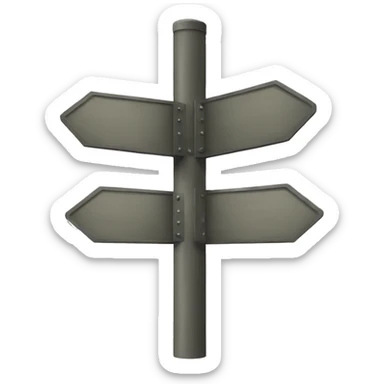 direction sign 2 sticker