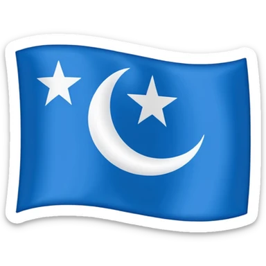 The flag of Awdal state in somalia sticker