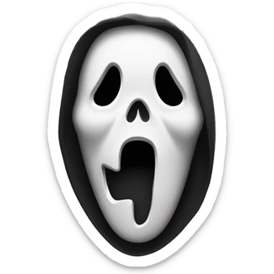 Ghostface from scream on a phone call  sticker
