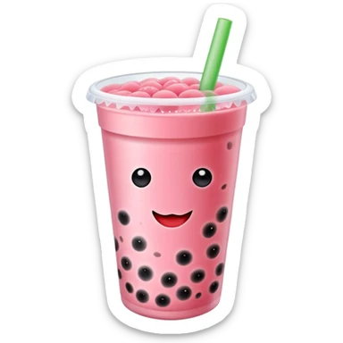 Bubble tea watermelon  sticker
