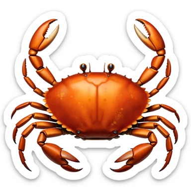 Rust crab sticker
