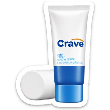 eye cream bottle with label cerave style  sticker