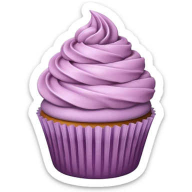 Mauve cupcake sticker