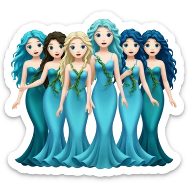 mythical sirens sticker