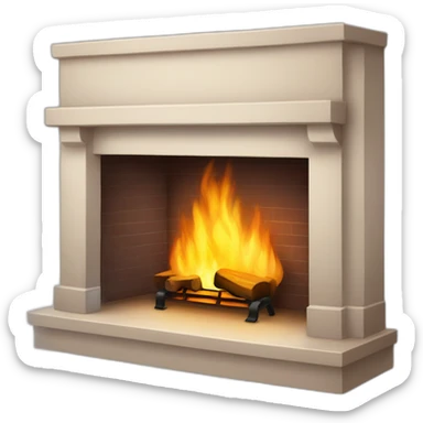 fireplace sticker