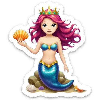Mermaid in the Ocean  sticker