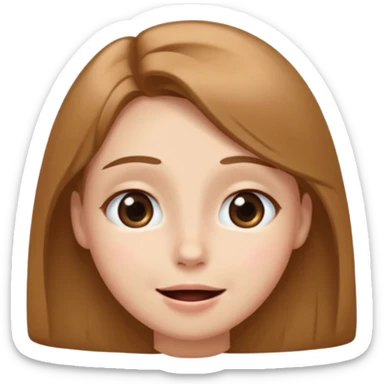 pleading face with large shiny eyes, closed mouth smile, eyebrows not too sad, soft and gentle expression sticker