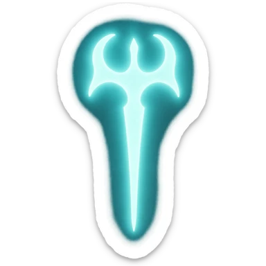 Claymore organization symbol from the anime, glowing aura sticker