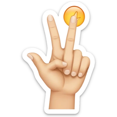 Un doigt qui pointe une direction  sticker