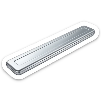 Create a silver bar that is visible in a small navigation bar for my jewellery shop website make it attractive for the navigation bar make it visible properly. Make the gold bar and silver similar or same in style sticker